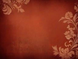 Reddish Background-Rusty red background with faded floral designs for a vintage look  background wallpaper