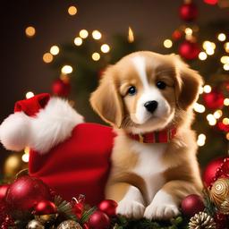 Christmas Background Wallpaper - christmas puppy wallpaper backgrounds  