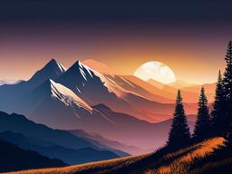 Sky And Mountain Wallpaper  ,desktop background wallpaper