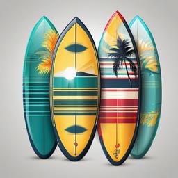 Surfboard clipart - surfboard for competitions  vector clipart