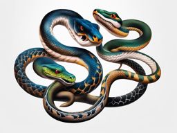 Snake tattoos with meaning, Tattoos showcasing snakes that hold specific symbolic meanings. colors, tattoo patterns, clean white background