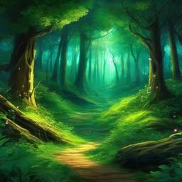 Forest Background Wallpaper - anime magical forest background  