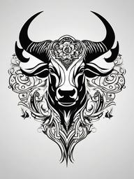 cancer and taurus tattoo ideas  simple vector color tattoo