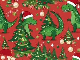 Dino Christmas Wallpaper  