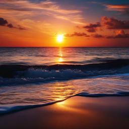 Beach background - sunset and beach wallpaper  