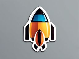 Rocket Launch Emoji Sticker - Ambitious takeoff, , sticker vector art, minimalist design