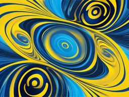 Blue And Yellow Background-Playful mix of blue and yellow swirls, like waves meeting the sun  background wallpaper