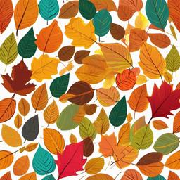 Leaf clipart - autumn leaves in vibrant colors  