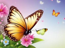 Cute Wallpaper Butterfly - Lovely butterflies in cute style  ,desktop background wallpaper