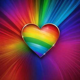 Rainbow Background Wallpaper - rainbow heart backgrounds  