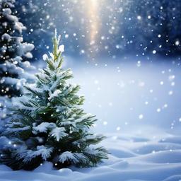 Snow Background Wallpaper - snowy christmas tree background  