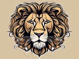 lion leo tattoo designs  simple vector color tattoo