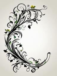 beautiful vine tattoos  simple vector color tattoo