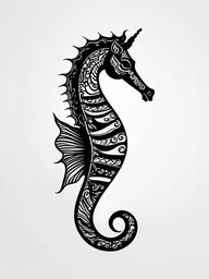 sea horse tattoo meaning  simple tattoo,minimalist,white background