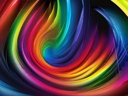 Rainbow Spiral Background  