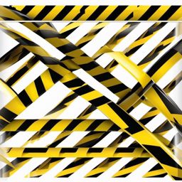 Construction Hazard Tape clipart - Hazard tape marking a dangerous area., ,vector color clipart,minimal