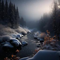 Fall Background Wallpaper - black background snow falling  