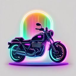 Neon Nightclub Lights - Illuminate your tattoo with the vibrant glow of neon lights inspired by a nightclub ambiance.  minimal tattoo style, white background