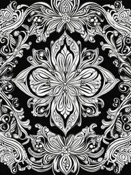 Ornament Pictures To Color  outling,coloring pages,black and whit