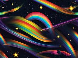 Rainbow Space Wallpaper  