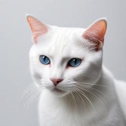 Cat Background Wallpaper - white cat white background  