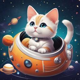 Cat Background Wallpaper - cat space wallpaper  