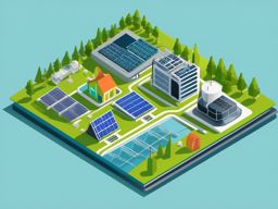 Smart Grid Technology clipart - Smart grid technology and energy efficiency, ,vector color clipart,minimal