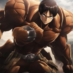 eren jaeger - transforms into a titan to protect allies in a colossal battleground. 