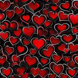 Heart Background Wallpaper - red heart with black background wallpaper  