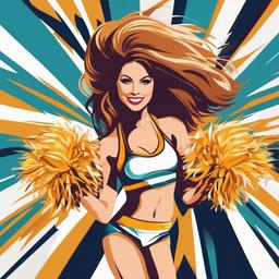 Cheerleader  clipart