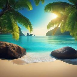 Beach background - tropical beach wallpaper 4k  