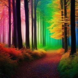 Forest Background Wallpaper - colorful forest wallpaper  