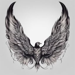 wings tattoo, symbolizing freedom, aspiration, and flight. 