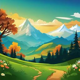 Mountain Background Wallpaper - mountain cartoon background  