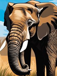 elephant clipart - a majestic and strong elephant image. 