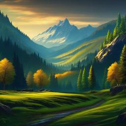 Mountain Background Wallpaper - forest with mountains in the background  