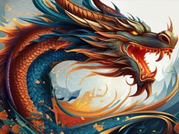 Dragon Wallpapers - Dragon Battle wallpaper, abstract art style, patterns, intricate