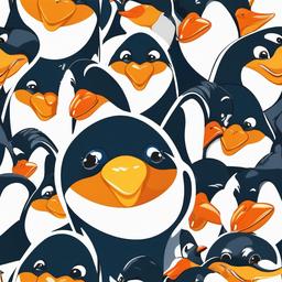 Penguin clipart - penguin with a cheerful expression  