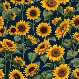 Sunflower Background Wallpaper - sunflower blue background  