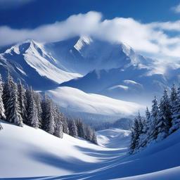 Snow Background Wallpaper - mountain snow background  