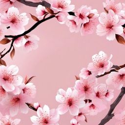 Light Pink Background - Cherry Blossoms in Tokyo's Ueno Park  wallpaper style, intricate details, patterns, splash art, light colors