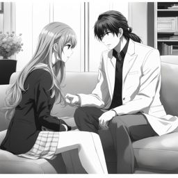 taiga aisaka engages in a heartfelt argument with ryuuji in a cozy living room. 