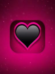 Dark Pink Heart Wallpaper  ,mobile iphone background wallpaper