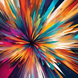 Abstract Background - Abstract Artwork Bursting with Color  intricate patterns, splash art, wallpaper art