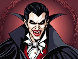 vampire clipart - a pale vampire with sharp fangs and a cape. 