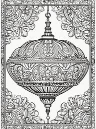 Ornament Color Sheet  outling,coloring pages,black and whit