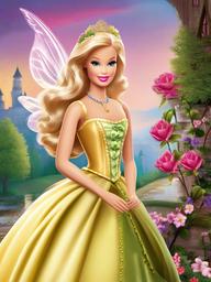 Barbie clipart - Barbie in a fairy tale  clipart