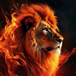 Lion Background Wallpaper - fire lion background  