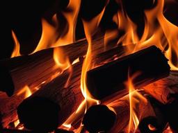 Fire Wallpaper - Bonfire with crackling flames  background wallpaper