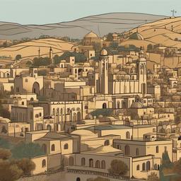 city of Bethlehem cartoon  